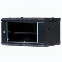 Cold-Rolled Steel Construction Wall Mount Network Cabinet Lockable Door Wall Mount Server Rack Good Heat Dissipation 19-Inch Network Cabinet Adjustable Shelf