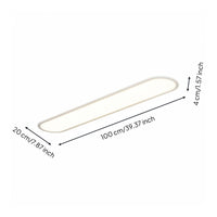 Full Spectrum Linear Ceiling Light Eye Friendly Long Strip Ceiling Light Nordic Design Home Fixture Modern Minimalist for Balcony, Corridor