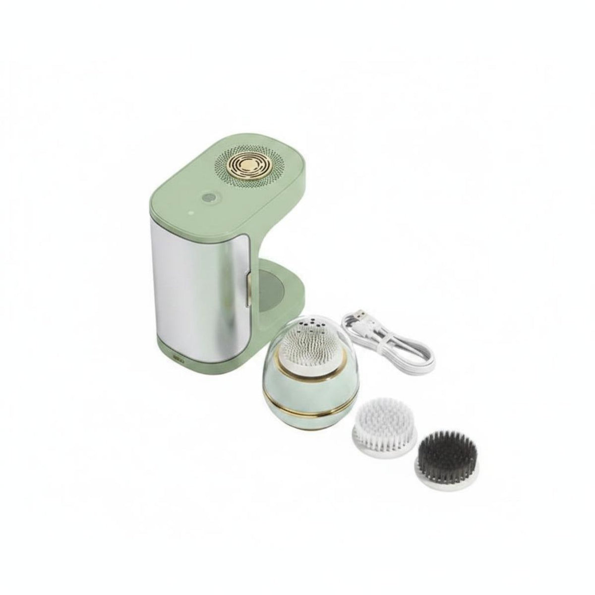 Deep Cleaning Electric Silicone Face Brush Exfoliating Facial Cleansing Brush Compact and Portable Vibrating Face Scrubber Wireless Charging
