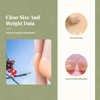Lightweight pelvic ski pad