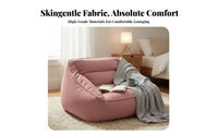 With Backrest Single Person Floor Sofa Comfortable Bean Bag Chair Relaxing Indoor Furniture No Assembly Required for Adults, Students, Gamers, Bedroom, Dorm Room, Reading Nook, Apartment