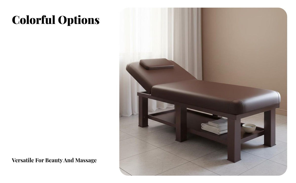 Massage Bed Multifunctional Facial Bed with Face Hole Removable Headrest Physical Wellness Table for Estheticians, Home Use, Wellness Center