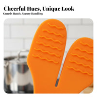 2 Pieces Silicone Finger Protector Easy to Clean Heat Resistant Finger Protector Anti-Scald Grip Long-Lasting Silicone Finger