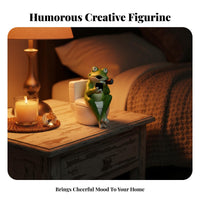Toilet Figurine Scented Cone Stand Holder Humorous Decor Resin Novelty Scented Cone Stand Burner Unique Design Funny Character Statue for Adults