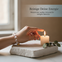 Natural Clear White Crystal Bracelet for Wealth and Good Fortune, High-Quality Energy White Crystal Hand String