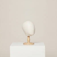50 Cm Mannequin Head with Wooden Stand Sturdy Child Mannequin Head Lightweight Display Form Versatile for Boutique