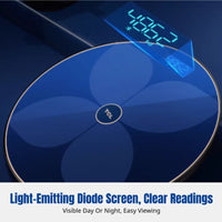 Smart Body Fat Scale, Bluetooth Digital, Rechargeable, 81 Health Metrics, Accurate