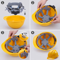 Adjustable Safety Helmet Inner Liner Breathable Hard Hat Replacement Support System Absorbent Helmet Liner with Sweatband Replaceable for Construction Workers