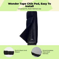 Adjustable helmet chin pad, easy install.