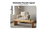 Japanese design Floor Desk hardwood Wood Coffee Table Minimalist Design Household Furniture for Apartment Dwellers, Families, Living Room, Bedroom, Office