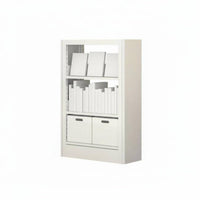 Minimalist Design Multi-Tier Bookshelf with Drawers Large Capacity Bookshelf with Drawers Stable & Sturdy Bookcase Space-Saving for Students, Book Lovers, Homeowners, Study Room, Library, Bedroom