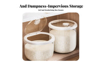 Rice Storage Container Humidity-Preservation Airtight Rice Bin Large Capacity Sealed Grain Bin for Countertop, Cabinet