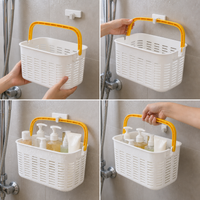 Portable Plastic Shower Caddy Basket for Bathroom Toiletries and Storage
