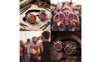 Steampunk Goggles Studded Eyewear Unique for Festivals