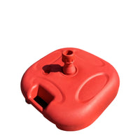 Low Profile Water Fill Umbrella Base Rounded Square Water Filled Umbrella Base Molded Handle