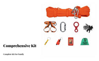 Heavy Duty Steel Core Safety Rope Long-Lasting Construction Fire Escape Rope Kit Portable for Home