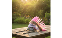 Feather Headdress Costume Feather Headpiece One-Size Boho Headband for Dancers, Cosplayers, Stage Performance