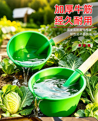 Thickened Plastic Manure Scoop with Handle for Farm and Garden Use