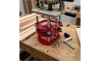 Router Height Adjustment Base with Hand Crank Adjustable Crafting Router Lift Manual Hardware for Woodworkers, Hobbyists, Workshop