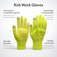 Thermal Gloves for Cold Weather, Touch Screen Winter Gloves, Warm Anti-Slip Outdoor Gloves Men Women, Sports Gloves Fleece Lining, Hiking Gloves