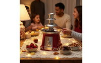 Electric Chocolate Fondue Fountain Machine Compact Party Appliance Detachable