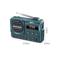 Telescopic Antenna Portable Rectangular Radio Compact Digital Display Radio