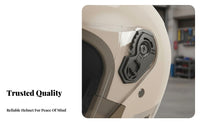 3/4 Open Face Helmet 3C Certified Half Helmet Double Visor Impact-Resistant Guarding Headwear for Men, Women, Commuting