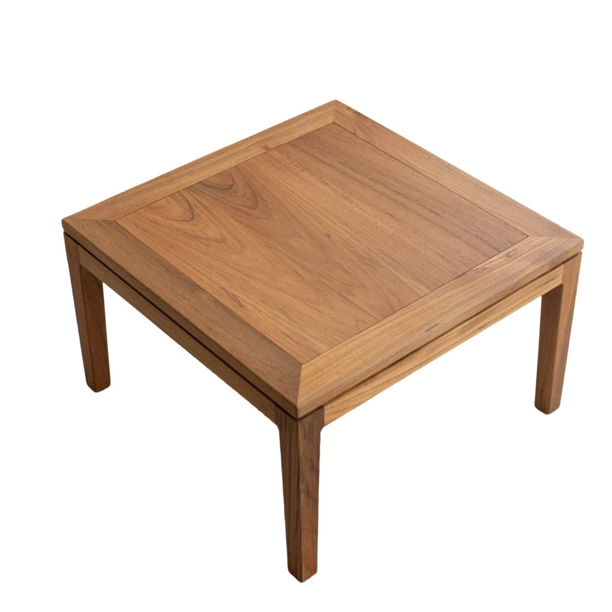 Traditional Asian Design Small Square Kang Table Natural Wood Grain Floor Desk adaptable Home Furniture Lowlow-height Design for tea Lovers, Minimalists, telecommuting Workers, Bay opening, woven mat Room, Bedroom, Balcony