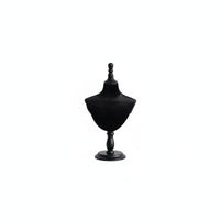 Velvet Mannequin Head with Shoulders Multi-Purpose Mannequin Head Stand