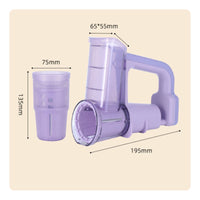 Multi Blade Electric Rotary Cutter Fast Slicing Handheld Vegetable Shredder Safe Grip Handle for Home Cooks, Meal Prep