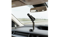 Shockproof Sun Visor Phone Mount Universal Compatibility Fasten-on Phone Holder Eye-Level View Mobile Accessory 360° Rotatable for Kitchen