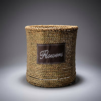 Plant Pots for Indoor Plants with Waterproof Liner, Floor Standing Indoor Plant Pot and Flower Pots, Seagrass Woven Basket, 1 Pack Storage Basket
