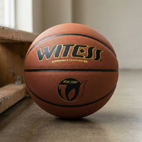 WITESS Indoor/Outdoor Wear-Resistant PU Leather Basketball for Youth and Adults - Size 7 Official Match Ball