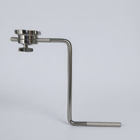 Rigid Z-Shaped Mount Rod Metal Z-Arm High-Quality Drum Rod with Clamp Sturdy for Percussionists