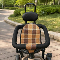 Tricycle Safety Guard Metal Frame Stroller Handrail Guard Child Transport Accessory Rounded Top Handle Black