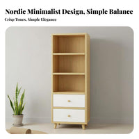 Large Capacity Multi-Tier Shelving Unit with Base Cabinet Space-Saving storage shelving unit long-lasting Construction Display Shelf Easy to Clean for Children, Book Lovers, Homeowners, Living Room, Study, Bedroom