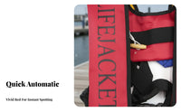 Highly Buoyant Automatic Inflatable Life Jacket Lightweight Design automatic/manual Inflatable Life Vest Compact Water Safety Gear Adjustable Fit for Boaters, Sailors, Angleermen, Boating, Sailing, Angleing, Paddling