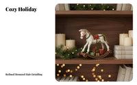 Rocking Horse Statue Festive Decor Figurine for Collectors, Home Stylists, Bookshelf, Tabletop, Shelf