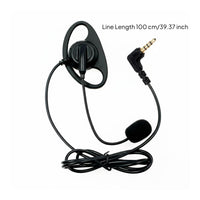 Headset with Audio Pickup Wired Ear Hook Headset Flexible One Ear Headphone for Tour Tourists