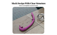 Diving Snorkel Soft Mouthpiece Silicone Diving Snorkel Detachable Buckle for Divers, Water Sports Enthusiasts, Snorkeling, Travel, Beach