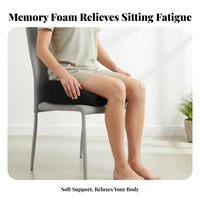Viscoelastic Foam Seat Pad Slow Recovery Ergonomic Seat Pad Chair Pad Breathable Seating Accessory Pressure Relief for Motorists