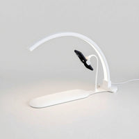Arc-Shaped-Shaped Semi-Circular Nail Lamp Dimmable Nail Art Lamp with Hand Rest Adjustable Manicure Light with Phone Holder High CRI for Manicurists, Beauty Content Creators, Home Salons