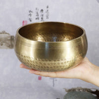Handmade Tibetan Singing Bowl Deep Relaxation Meditation Sound Bowl for Mindful Movement Practice, Home Decor