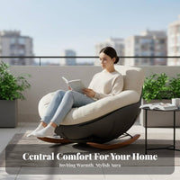 Distinctive Shape Penguin-Shaped rotate chair Modern design Rocking Chair Ergonomic Design Living Room Furniture Thick Padded padding for Adults, Homeowners, Balcony, perusing corner, Bedroom