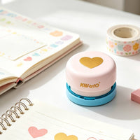 Hole Puncher with Alignment Guide Handheld Decorative Paper Punch Craft Punch Tool Embossing-Style One-Handed for Crafters