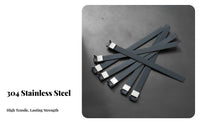 L-Shaped Aquatic Wire Strap Plastic Coated Stainless Steel Tie Automatic-Locking Steel Wire Tie Rustproof