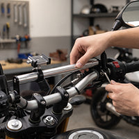 Adjustable Handlebar Crossbar Sturdy Motorcycle Crossbar Secure Motorcycle Handlebar Bridge Reliable for Motorcyclists