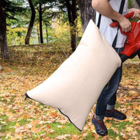 Replacement White Sack Textile Bag Zipper Closure Adjustable Shoulder Strap