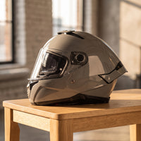 Full-Coverage Headgear Helmet with Sun | DOT Approved, Aerodynamic with Sun Visor, for Highway Riding