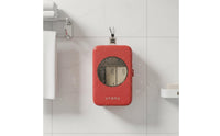 2 Pieces No-Drill Wall-Mounted Tissue Box Multi-Compartment Punchwithout-Drill Tissue Holder Switch for Bathroom, Washroom, Toilet Area